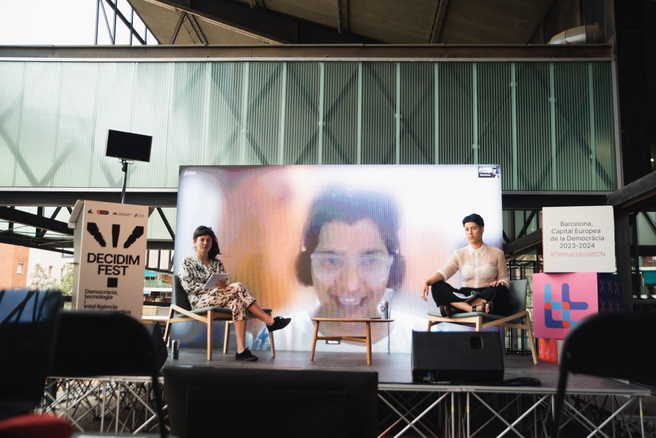 Moderator: Sofía Trejo. Nandini Chami and Rayén Jara Mitrovich