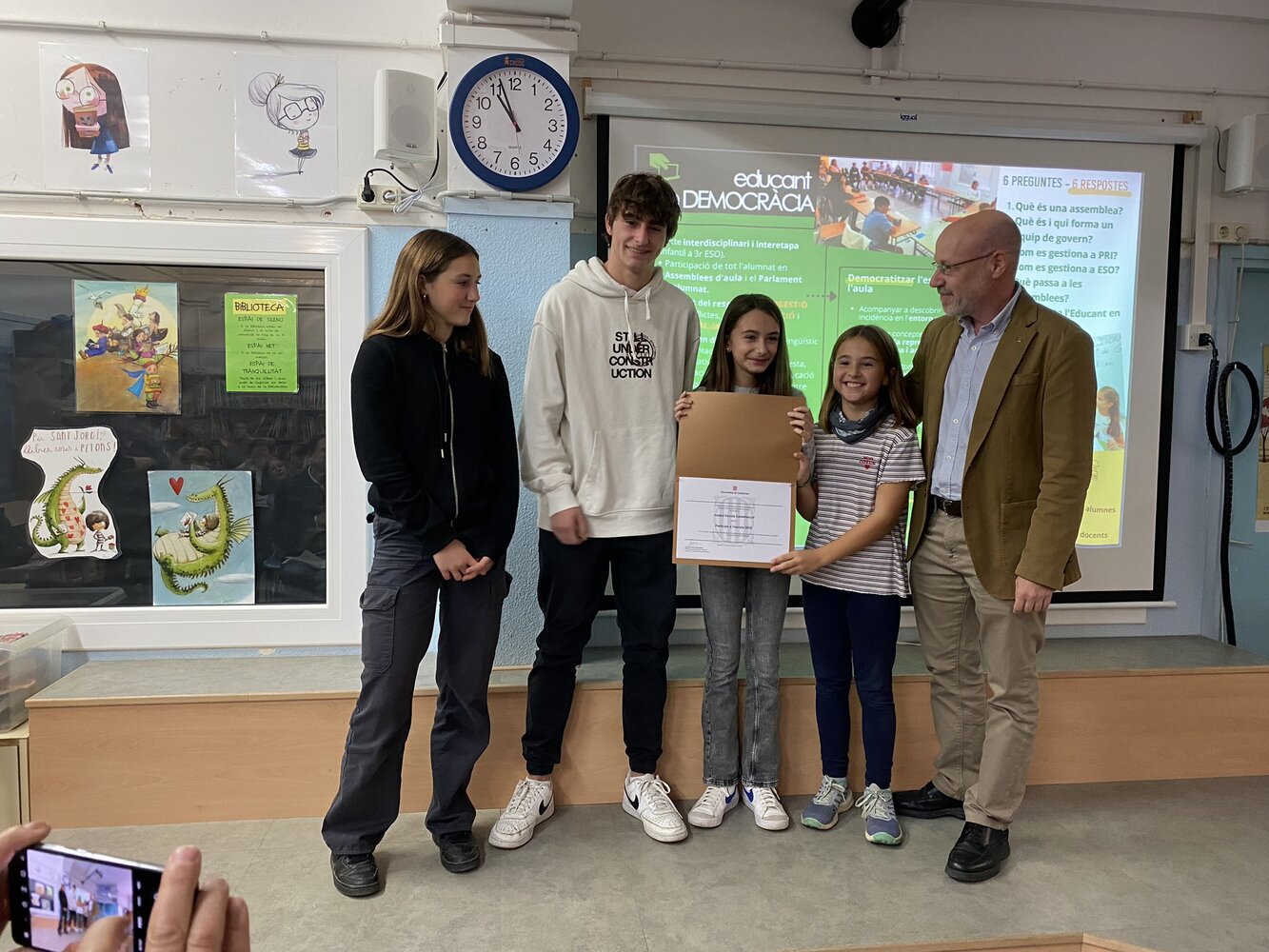 Ganador: proyecto 'Educando en democracia' del Institut Escola Castellterçol
